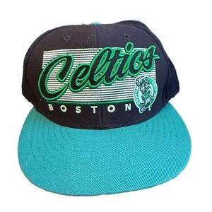 Boston Celtics Harwood Classics Vintage Forty Seven SnapBack Ball Cap Hat